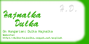 hajnalka dulka business card